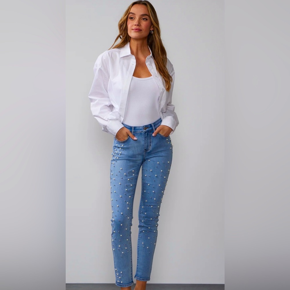 I have too many jeans, said no one ever, especially if they’re full of pearls.